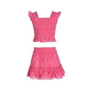 Change Of Scenery Girls  2Pc Kayla Top & Skirt Set, Purple